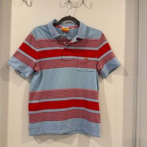 Lacoste Live Light Blue and Red Polo